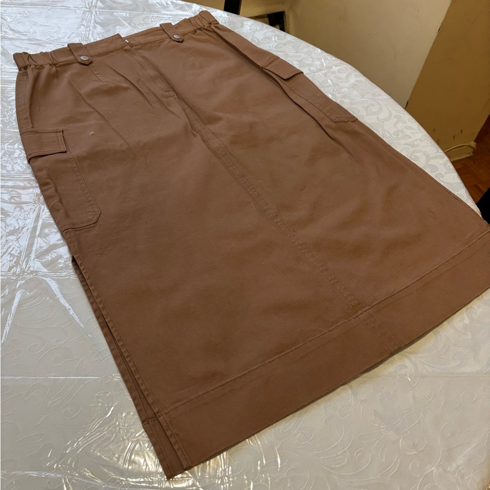 Brown Women's Cargo Skirt